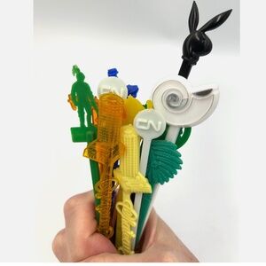 Vintage Plastic Swizzle Stir Sticks Hotel Bars Toronto Banff CANADA Reusable